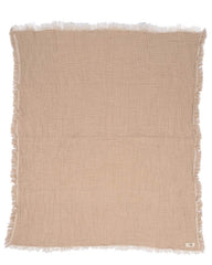 Little Fishies Gauze Receiving Blanket - Beige