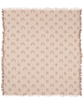 Rainbow Gauze Receiving Blanket Single with Pouch