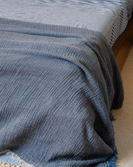 Senna Melange PARTY BLANKET⢠Indigo - King