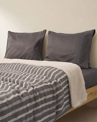 Cozy Texture Plush Blanket - Steel Grey