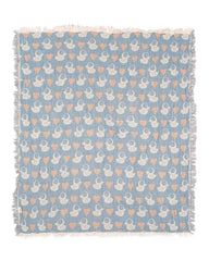 Ducky Gauze Receiving Blanket Single with Pouch