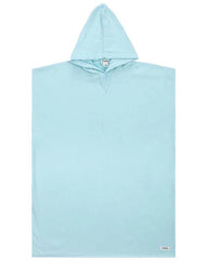 Colorblock Stripe Hooded Poncho Youth - Orange