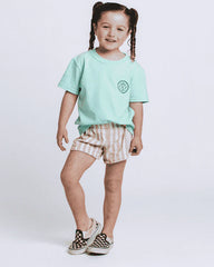 Make The Sea Trash Free Kids Tee - Soft Mint