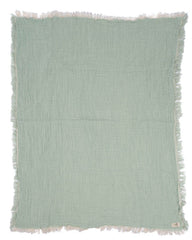 Little Fishies Gauze Receiving Blanket - Seafoam