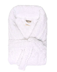 Polka Dot Robe - White