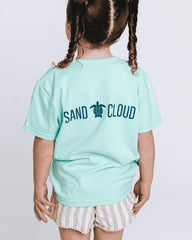Make The Sea Trash Free Kids Tee - Soft Mint