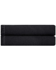 Micro Waffle XL Bath Bundle - 2 Pack - Black