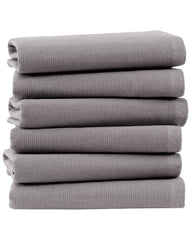 Atom Washcloth Bath Bundle- 6 Pack - Grey