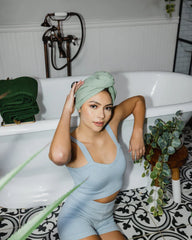 Classic Fringeless Hand Bath Bundle 2 Pack - Sage