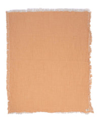 Little Fishies Gauze Receiving Blanket - Peach Fuzz