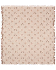 Rainbow Gauze Receiving Blanket Single with Pouch