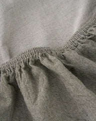 Classic Micro Twill Solid Melange Fitted Sheet Moss
