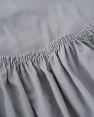 Signature Percale Solid Fitted Sheet Grey