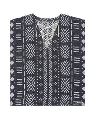 Adobe Mudcloth Cover Up Black