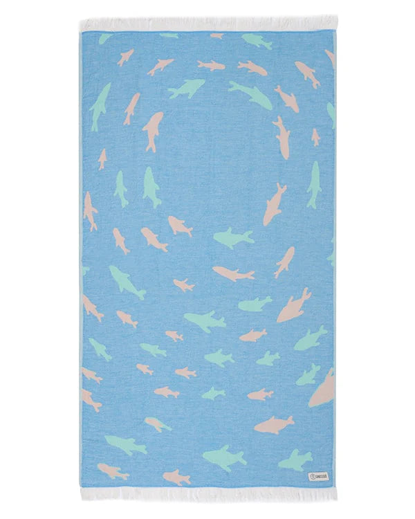 Swirl Shark Kids Towel