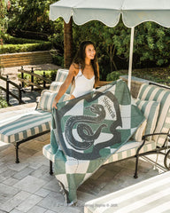 Senna Melange PARTY BLANKETâ¢ Beige- Queen