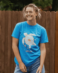 Free As the Ocean SS Tee -  Illusion Blue